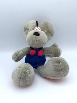 2x Diddl Plüsch Kuscheltiere Depeche - GRAU & WEIß