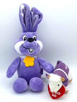 2x Milka Plüschtiere -  HASE & KUH