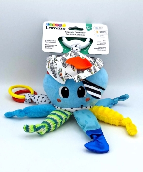 TOMY Lamaze - Captain Calamari - Baby Plüsch Rassel - NEU